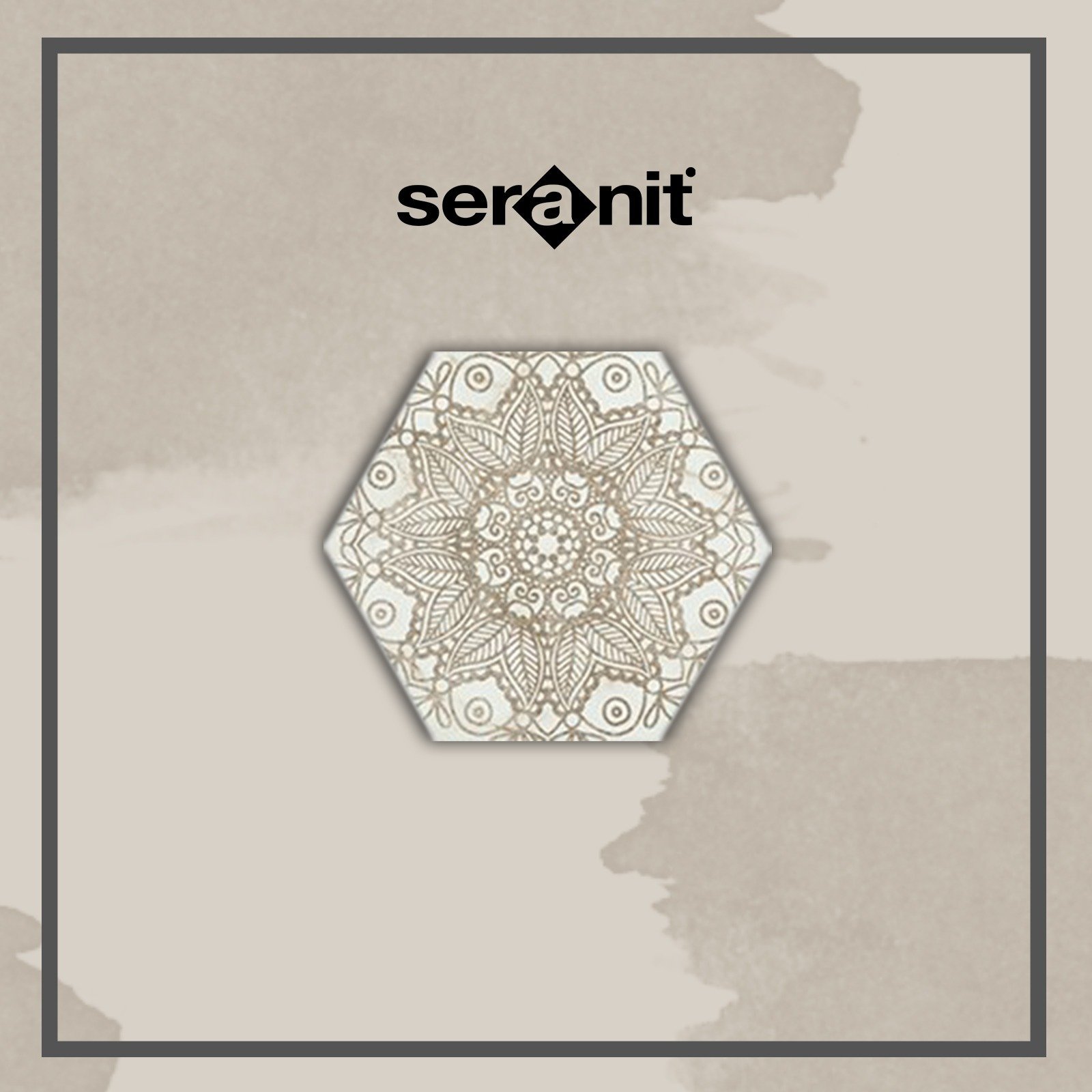 Seranit Lace Mat Cappucino Dekor 20x23.2 (0.70 m2 Fiyatı)